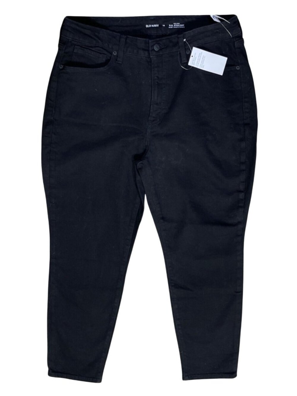 New Old Navy Women's Black Jeans O.G. Straight Size 14 High Rise